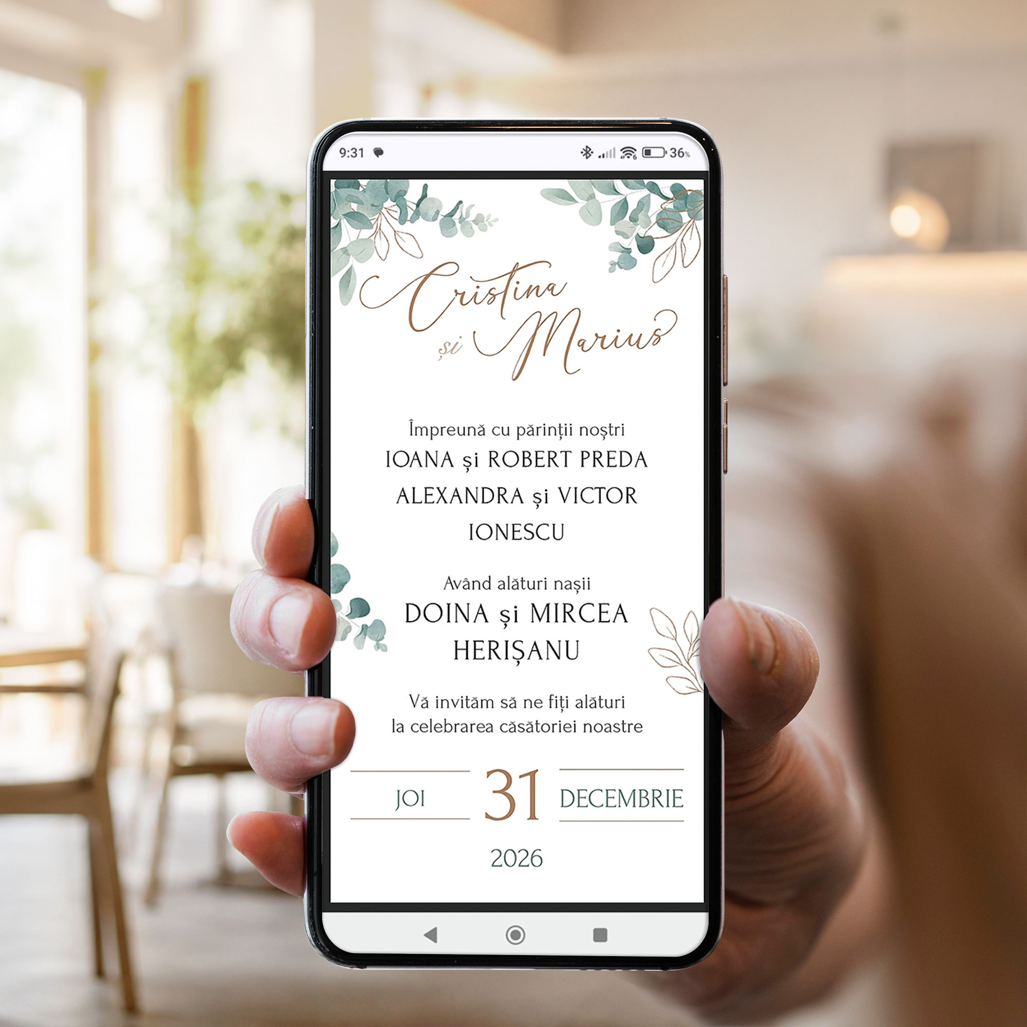 Invitatii online cu RSVP